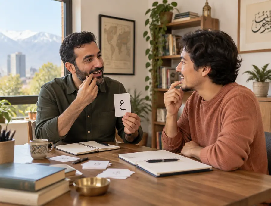 Clase presencial individual de árabe con profesor nativo en Santiago de Chile